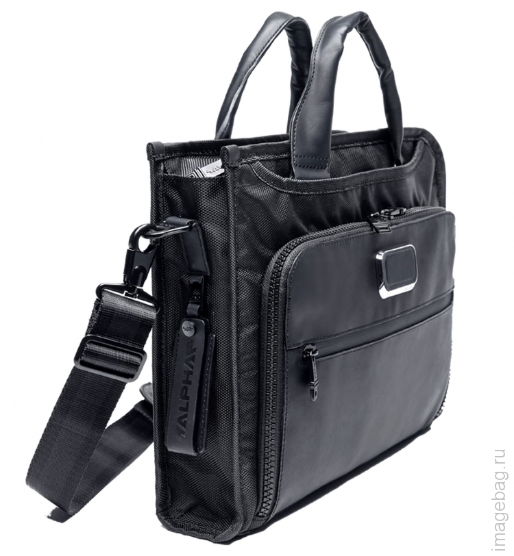 ALPHA X02 black Деловая сумка черная-5
